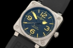 BR036C - BR 01-092 SS Black/Yellow 46mm - Asia ETA 2836