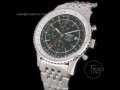 BSW0017 - Breitling Navitimer GMT SS Black - Asia 7750 modified