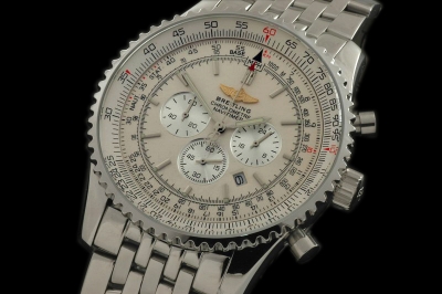 BSW0127A - Navitimer SS/SS White Jap Quartz Chrono