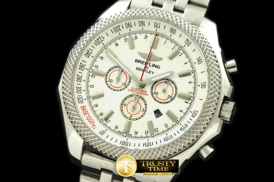 BSW0179A - Bentley Barnato Chrono SS/SS White A-7750 Sec@3