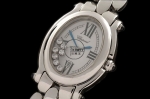 CH020B - Happy Sports Oval Ladies SS White - Swiss Quartz