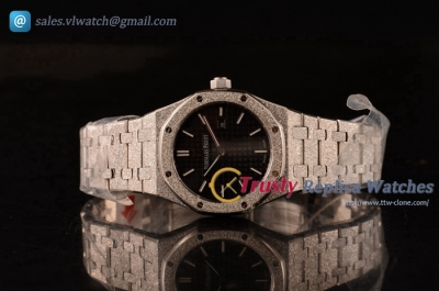 Audemars Piguet - Royal Oak Lady SS/SS Black Dial Miyota Quartz (EF)