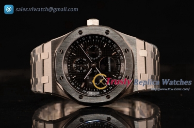 Audemars Piguet - Royal Oak Perpetual Calendar SS/SS Black Dial Asia Auto