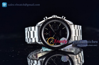 Omega - Speedmaster Moonwatch Professional Black SS/SS Clone Omega 9300 Auto