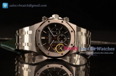 Audemars Piguet - Royal Oak Chronograph SS/SS Black Dial Swiss Valjoux 7750 Auto (JH)