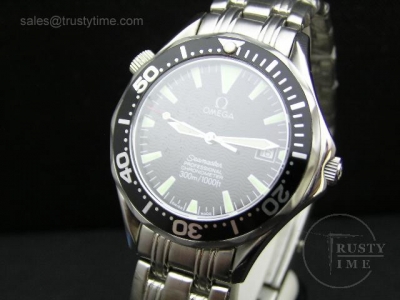 OMG0024SW - Omega SeaMaster Black (Big markers) Midsize - Swiss