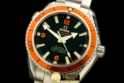 OMG0266D - Planet Ocean Ceramic SS/SS Orange Asian 2836