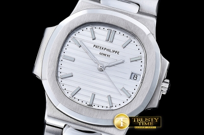 PP0243B - Nautilus Ref.3800 Midsize SS/LE White BP Asia 2824