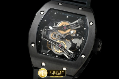 RM066B - Bubba Watson Tourbillon PVD/RU Black Swiss Qtz