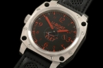 UB005G - UBOAT Thousand Feet SS Black/Red Perf - Swiss Unitas