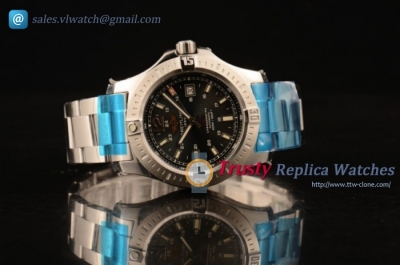 Breitling Colt SS/SS Black Swiss ETA 2824 Auto