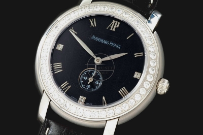 AP0034B - Jules Audemars Classic Diam Bez SS Black - Asia Manual