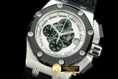 AP0149A - Ruben Baracello Chrono SS/LE White Jap Qtz