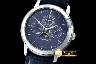 AP0362A - Jules Audemars Pert. Calendar SS/LE Blue A-2813