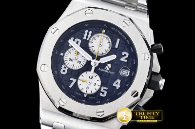 AP0390A - Royal Oak Offshore SS/SS Blue/Wht VK Qtz