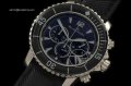 BLP001A - 50 Fathoms Chronograph SS/NY Blk Jap Qtz Chrono