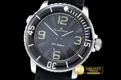 BLP024B - 500 Fathoms SS/LE Black Dial Num MY9015