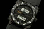 BR054B - BR03 Type Aviation PVD/RU Black/Grey Jap Quartz