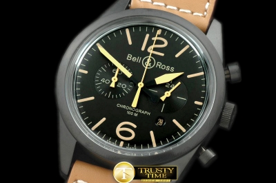 BR065A - BR126 Vintage Heritage Chrono PVD/LE Blk OS20