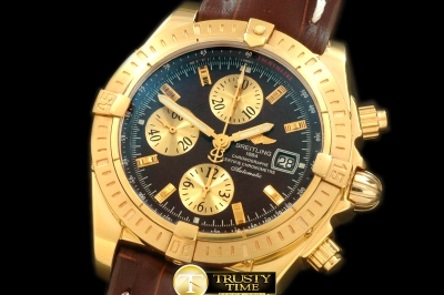 BSW0211E - Chronomat Evo YG/LE Brown Sticks A-7750 28800bph