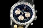 BSW0290D - Navitimer SS/LE Black Num 7750