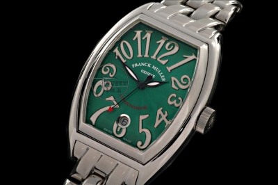 FM0024H - Conquistador Mens Green Dial Silver Num - Asia 21J