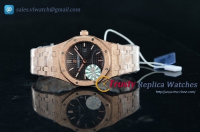 Audemars Piguet - Royal Oak RG/RG Black Dial Swiss Quartz