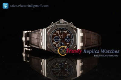 Audemars Piguet - Royal Oak Offshore SS/LE Brown Dial Clone AP Calibre 3126 Auto (JF)