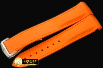 OMGACC015C - Rubber Strap for 42mm Ceramic Planet Ocean - Orange