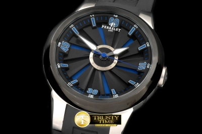 PER019B - Turbine XL SS/RU Black/Blue Jap Quartz