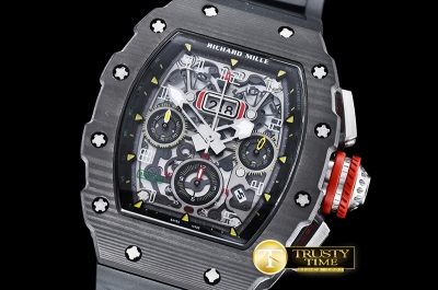 RM0118A - RM011-03 Auto Flyback Chrono FC/VRU Blk A7750 Mod