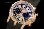 ROG008H - Excalibur Chrono RG/RU Wht/Blk Manual HW Chrono