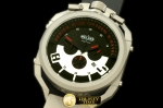 WLD009B - K36 Chronograph SS/RU Black/Red Jap Quartz