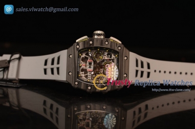 Richard Mille - RM11-03 CF/RU Grey Rubber Strap Swiss Valjoux 7750 Auto 1:1 Original (KV)