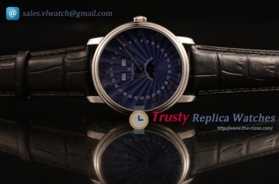 Blancpain Villeret Moonphase & Complete Calendar SS/LE Blue Miyota 9015 (AAAF)