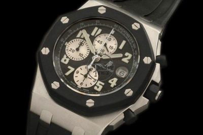 AP0058DR - AP ROO Chrono "ULT" Black/Wht R/B RB - A7750 Secs@12