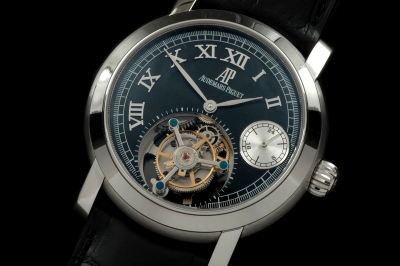 AP0120B - Jules Audemars Tourbillon SS/LE Black Flying Tourbill