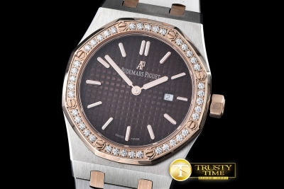 AP0356B - Royal Oak Ladies TT Brown S-Qtz