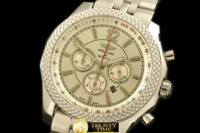 BSW0226A - Bentley Barnato Chrono SS/SS White A-7750 Sec@3