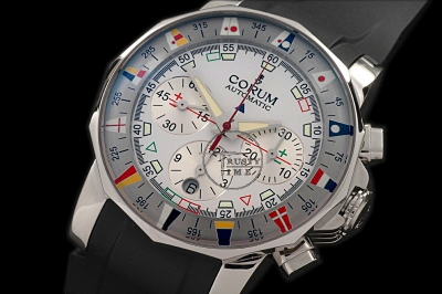 COR008D - Admiral's Cup Chronograph SS/RU White Asia 7750