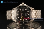 Omega - Seamaster Diver 300 M James Bond 50th Anniversary SS/SS Black Dial Miyota 8215 Auto