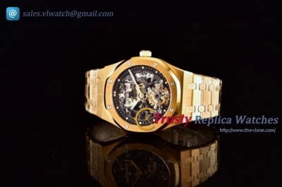 Audemars Piguet - Royal Oak Skeleton Tourbillon YG/YG Skeleton Dial Swiss Tourbillon Manual Winding