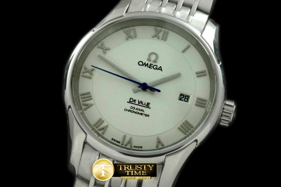 OMG0294A - Deville Co Axial Auto SS/SS White Asian 2824