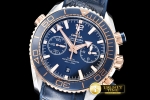 OMG0468A - Planet Ocean Chrono RG/SS/RU Blue Asia7750 Mod 9301