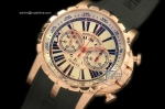 ROG008G - Excalibur Chrono RG/RU White Manual HW Chrono