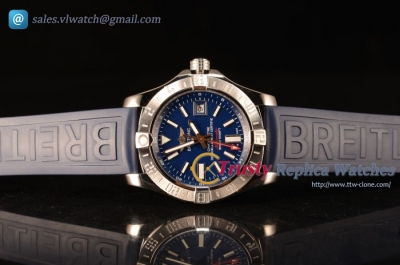 Breitling Avenger II GMT Blue Dial With Swiss ETA 2836 Automatic Rubber Strap Best Edition A32390111C1S2