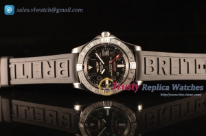 Breitling Avenger II GMT Black Dial With Swiss ETA 2836 Automatic Black Rubber Strap Best Edition A32390111B2S2