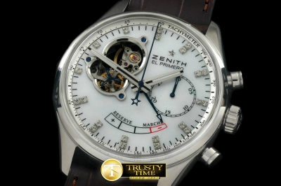 ZEN013B - EP Chrono Tourbillon SS/LE White Venus 75