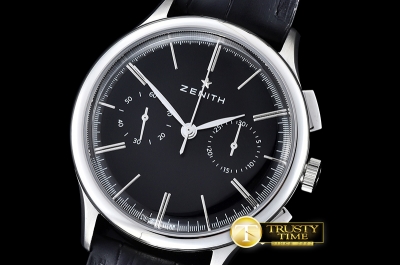 ZEN021A - El Primero Chronograph Classic SS/LE Black A7750