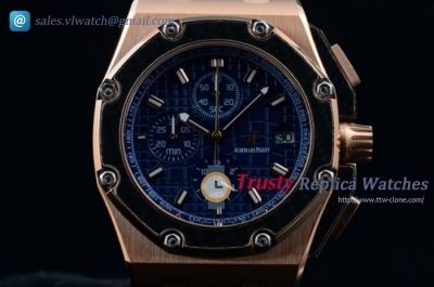 Audemars Piguet - Royal Oak Offshore Juan Pablo Montoya Chrono RG/LE Blue Miyota OS10 QTZ